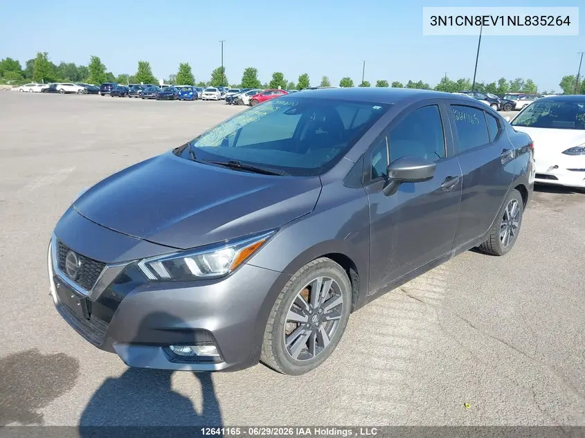 2022 Nissan Versa Sv VIN: 3N1CN8EV1NL835264 Lot: 12641165