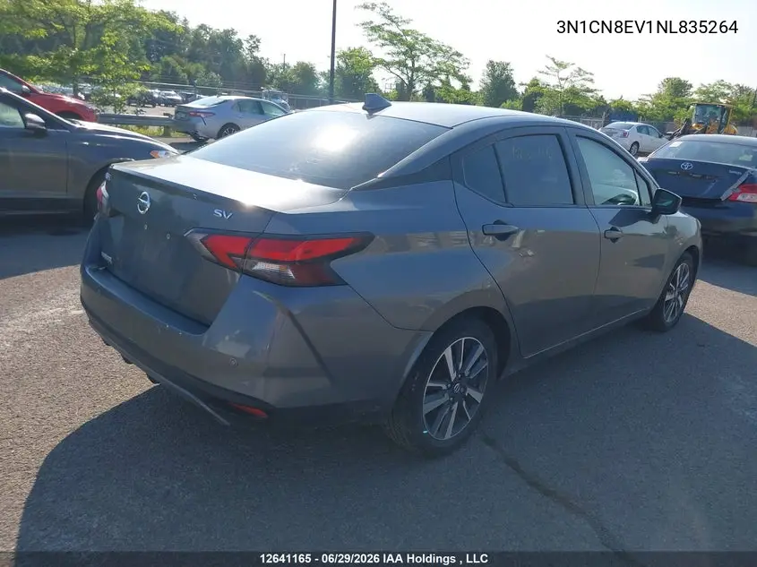 2022 Nissan Versa Sv VIN: 3N1CN8EV1NL835264 Lot: 12641165