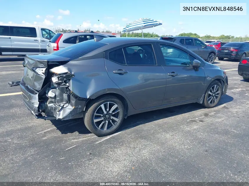 2022 Nissan Versa 1.6 Sv Xtronic Cvt VIN: 3N1CN8EVXNL848546 Lot: 45375183