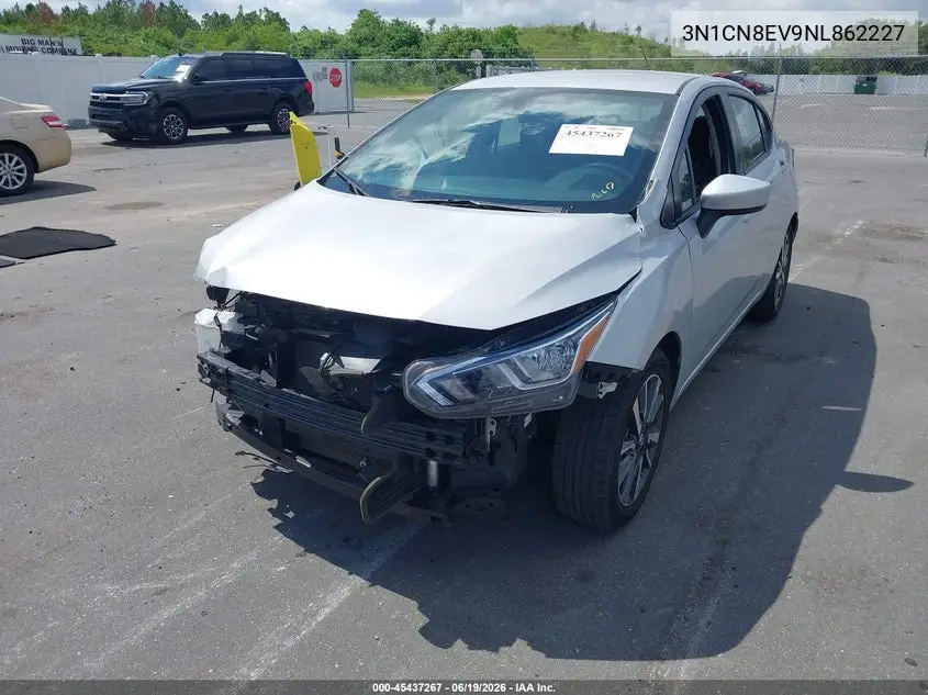 2022 Nissan Versa 1.6 Sv Xtronic Cvt VIN: 3N1CN8EV9NL862227 Lot: 45437267