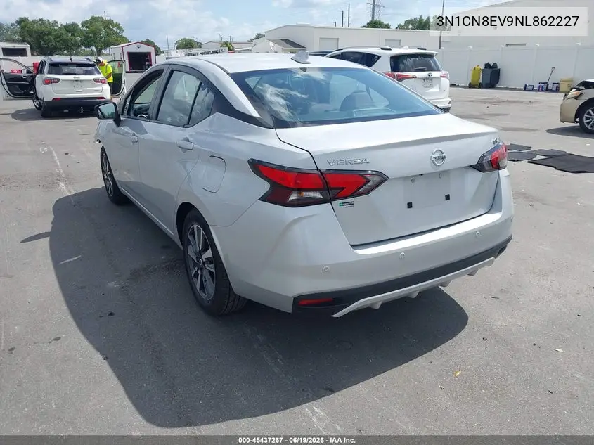 2022 Nissan Versa 1.6 Sv Xtronic Cvt VIN: 3N1CN8EV9NL862227 Lot: 45437267