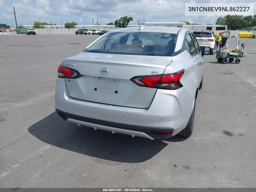 2022 Nissan Versa 1.6 Sv Xtronic Cvt VIN: 3N1CN8EV9NL862227 Lot: 45437267