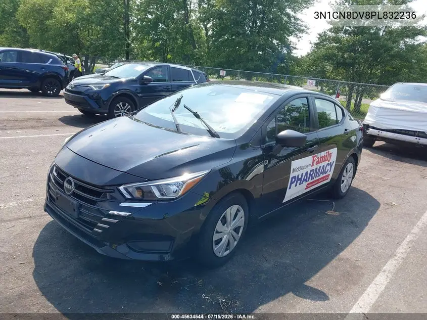 2023 Nissan Versa 1.6 S Xtronic Cvt VIN: 3N1CN8DV8PL832236 Lot: 45634544