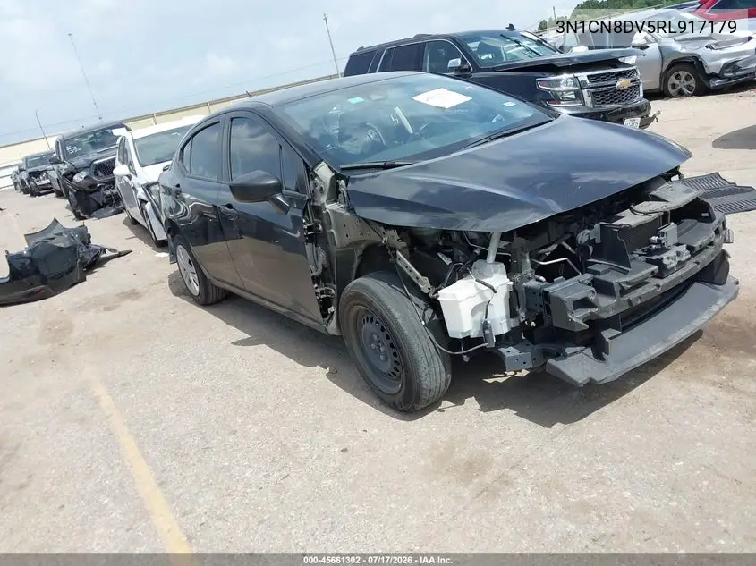 2024 Nissan Versa 1.6 S VIN: 3N1CN8DV5RL917179 Lot: 45661302