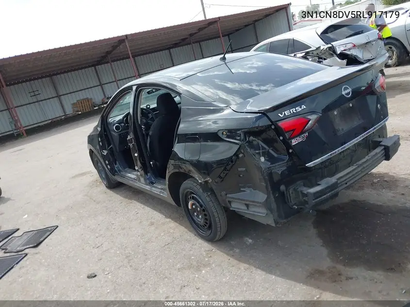 2024 Nissan Versa 1.6 S VIN: 3N1CN8DV5RL917179 Lot: 45661302