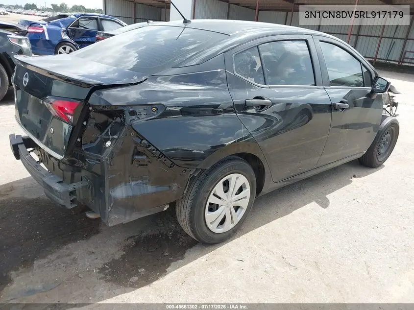 2024 Nissan Versa 1.6 S VIN: 3N1CN8DV5RL917179 Lot: 45661302