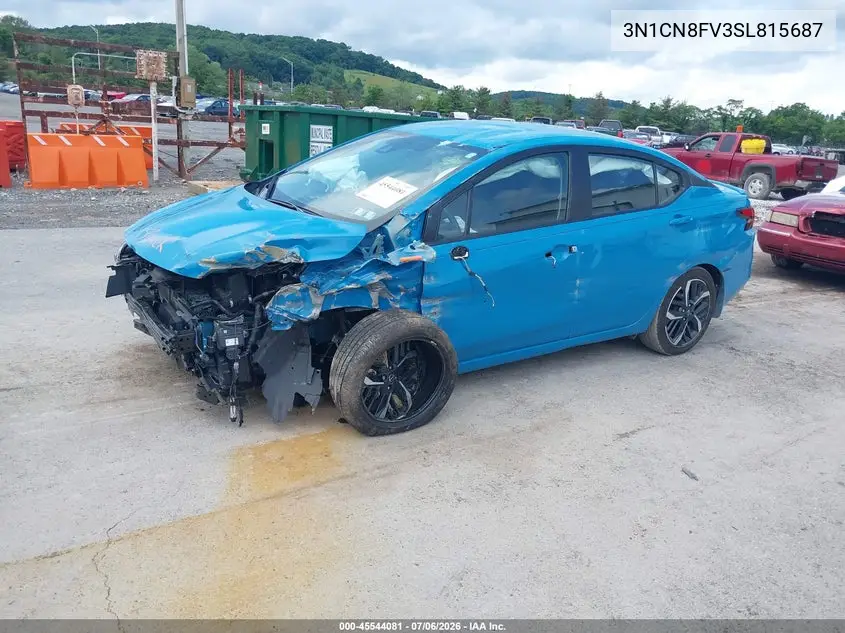 2025 Nissan Versa 1.6 Sr VIN: 3N1CN8FV3SL815687 Lot: 45544081