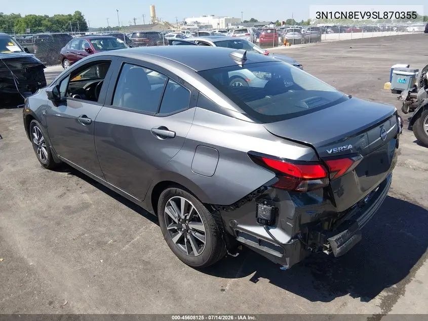 2025 Nissan Versa 1.6 Sv VIN: 3N1CN8EV9SL870355 Lot: 45608125