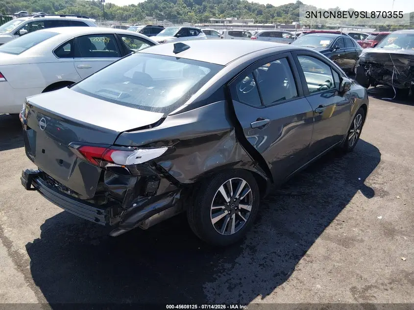 2025 Nissan Versa 1.6 Sv VIN: 3N1CN8EV9SL870355 Lot: 45608125