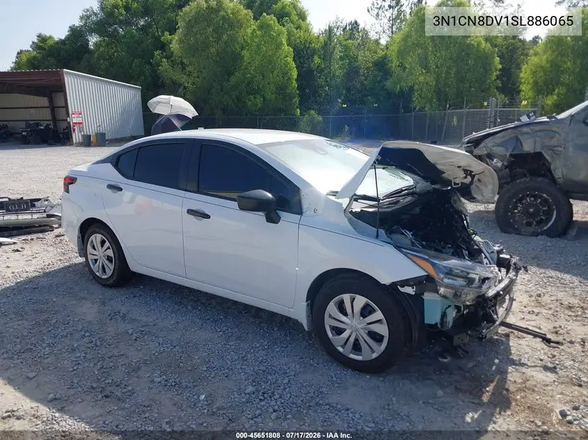 2025 Nissan Versa 1.6 S VIN: 3N1CN8DV1SL886065 Lot: 45651808