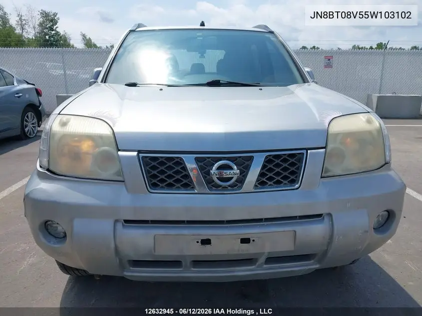 2005 Nissan X-Trail Xe/Se VIN: JN8BT08V55W103102 Lot: 12632945