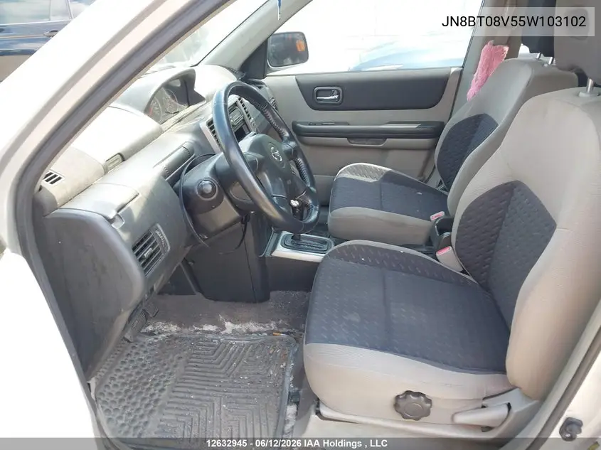 2005 Nissan X-Trail Xe/Se VIN: JN8BT08V55W103102 Lot: 12632945