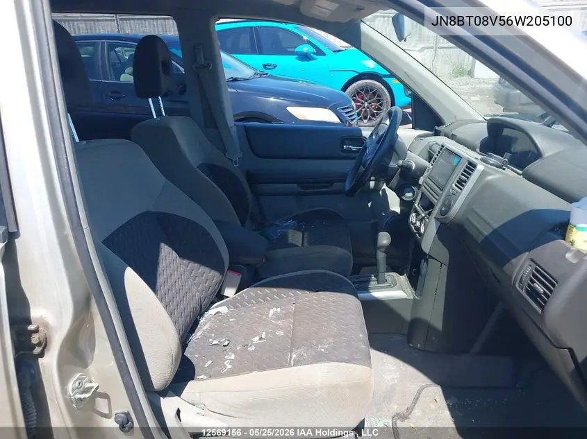 2006 Nissan X-Trail Xe/Se VIN: JN8BT08V56W205100 Lot: 12569156