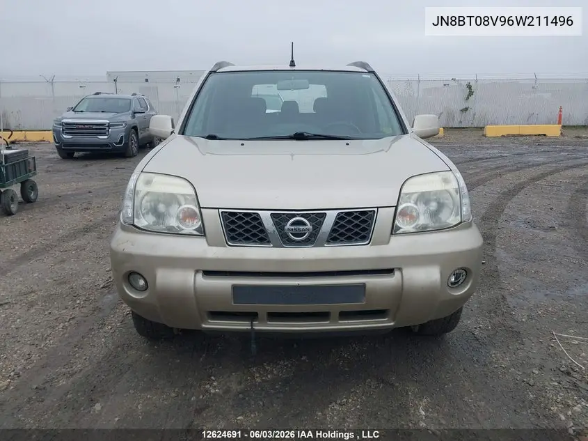 2006 Nissan X-Trail Bonavista Edition/Le/Se/Xe VIN: JN8BT08V96W211496 Lot: 12624691