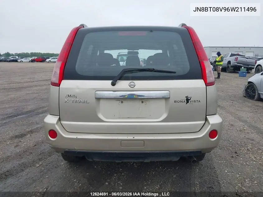 2006 Nissan X-Trail Bonavista Edition/Le/Se/Xe VIN: JN8BT08V96W211496 Lot: 12624691