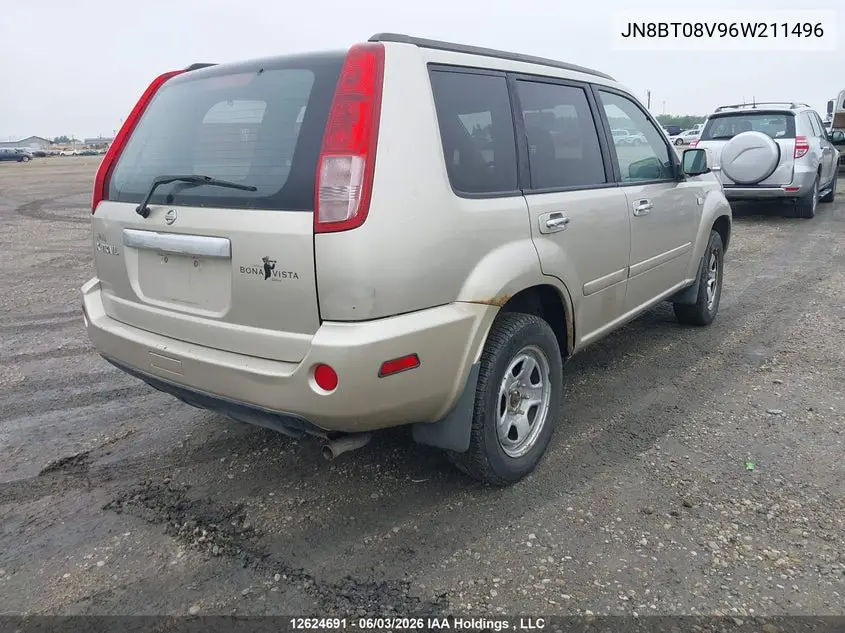 2006 Nissan X-Trail Bonavista Edition/Le/Se/Xe VIN: JN8BT08V96W211496 Lot: 12624691