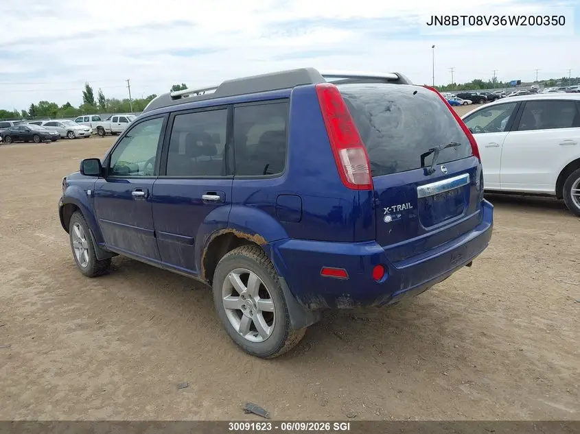 2006 Nissan X-Trail Xe/Se VIN: JN8BT08V36W200350 Lot: 30091623