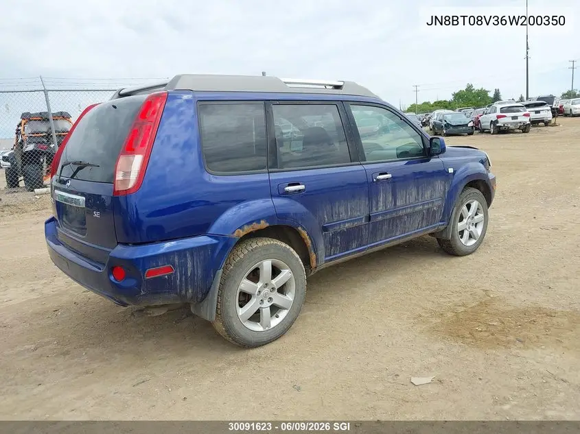 2006 Nissan X-Trail Xe/Se VIN: JN8BT08V36W200350 Lot: 30091623