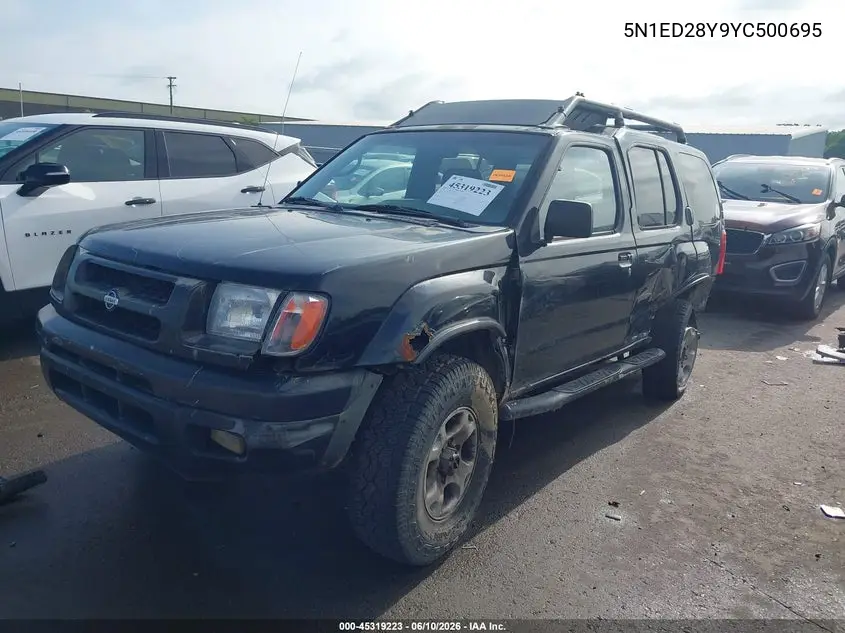 2000 Nissan Xterra Se/Xe VIN: 5N1ED28Y9YC500695 Lot: 45319223