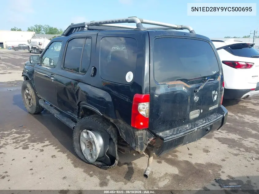 2000 Nissan Xterra Se/Xe VIN: 5N1ED28Y9YC500695 Lot: 45319223