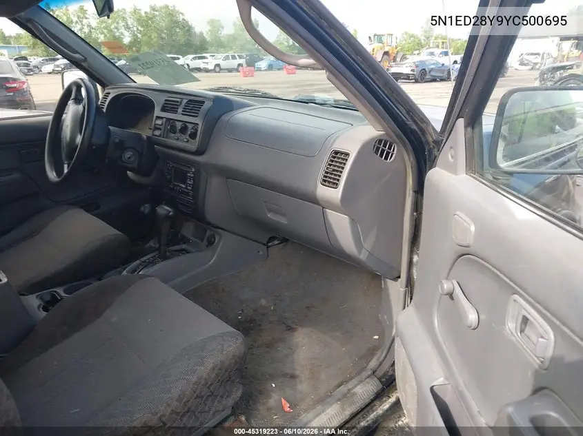 2000 Nissan Xterra Se/Xe VIN: 5N1ED28Y9YC500695 Lot: 45319223