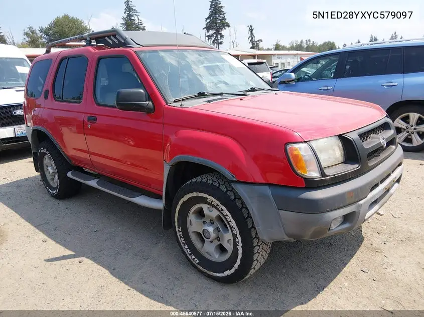2000 Nissan Xterra Se/Xe VIN: 5N1ED28YXYC579097 Lot: 45640577