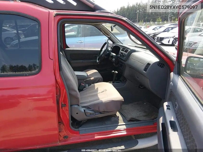 2000 Nissan Xterra Se/Xe VIN: 5N1ED28YXYC579097 Lot: 45640577