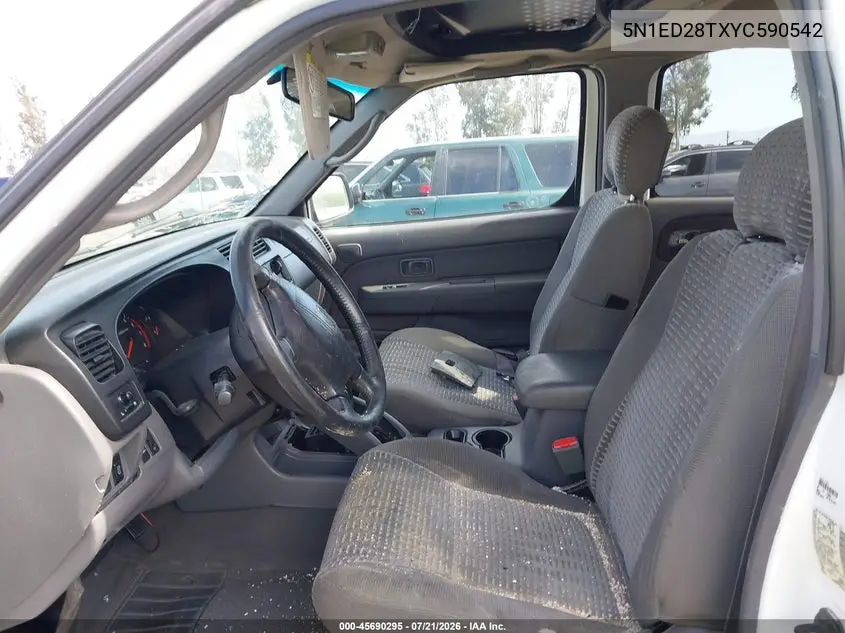 2000 Nissan Xterra Se/Xe VIN: 5N1ED28TXYC590542 Lot: 45690295