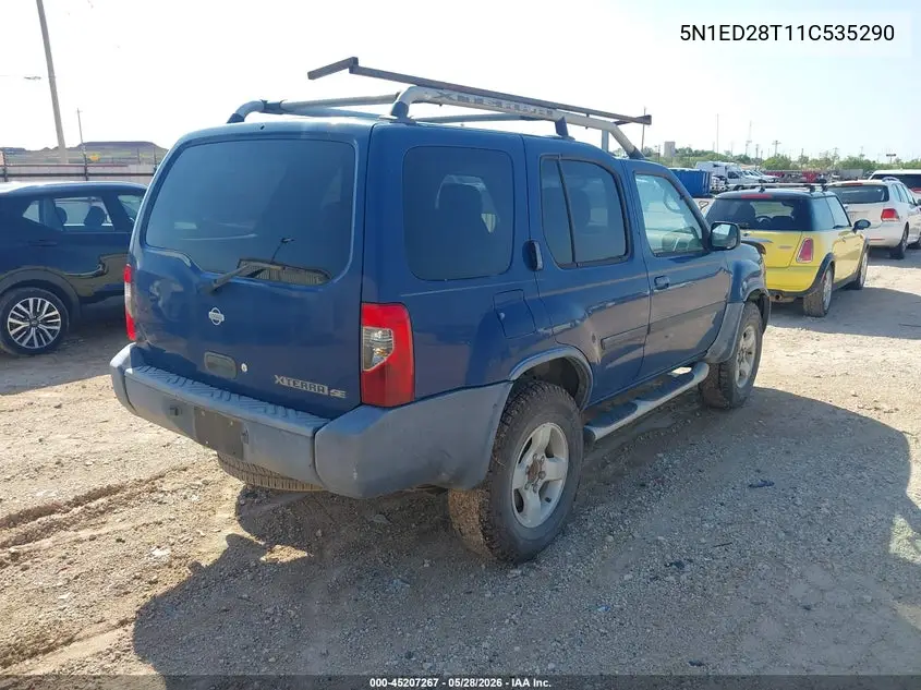 2001 Nissan Xterra Se VIN: 5N1ED28T11C535290 Lot: 45207267