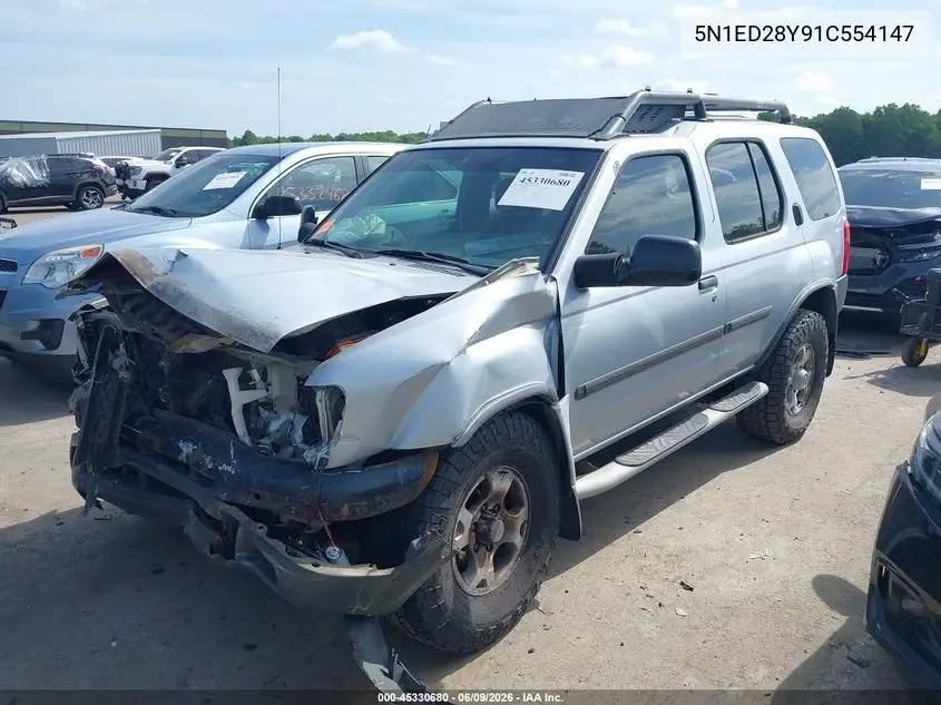 2001 Nissan Xterra Xe VIN: 5N1ED28Y91C554147 Lot: 45330680