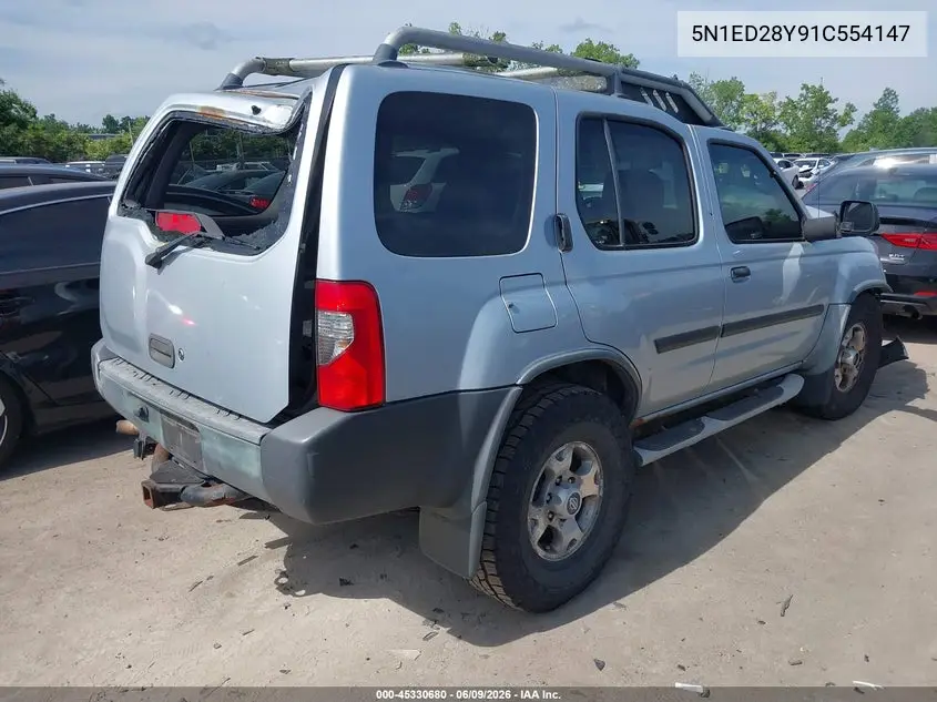 2001 Nissan Xterra Xe VIN: 5N1ED28Y91C554147 Lot: 45330680