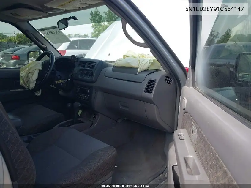 2001 Nissan Xterra Xe VIN: 5N1ED28Y91C554147 Lot: 45330680