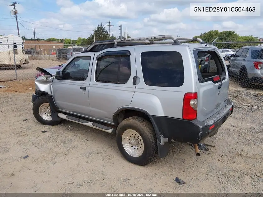 2001 Nissan Xterra Xe VIN: 5N1ED28Y01C504463 Lot: 45413887