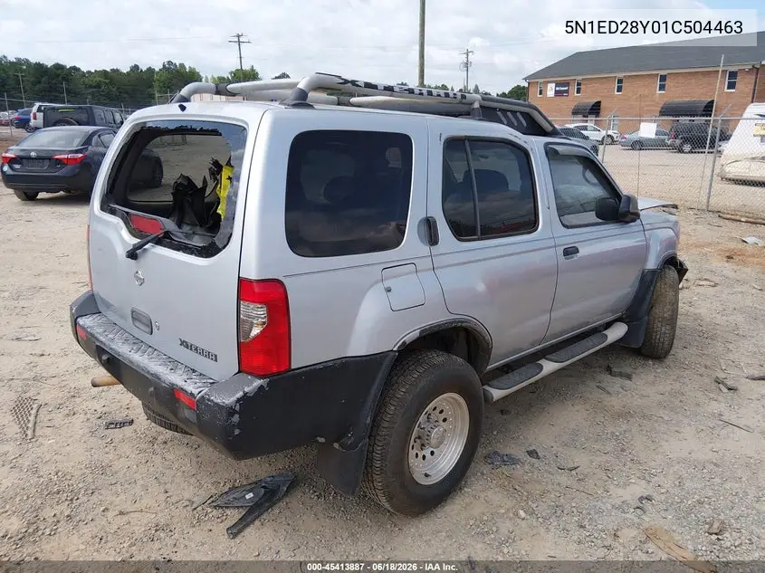 2001 Nissan Xterra Xe VIN: 5N1ED28Y01C504463 Lot: 45413887
