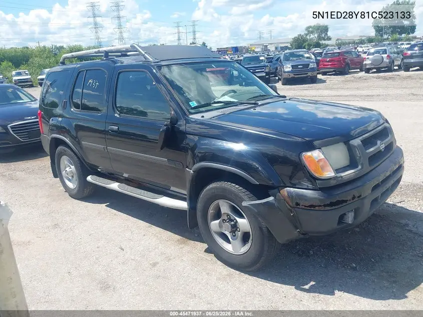 2001 Nissan Xterra Se VIN: 5N1ED28Y81C523133 Lot: 45471937