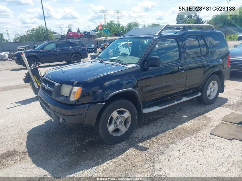 2001 Nissan Xterra Se VIN: 5N1ED28Y81C523133 Lot: 45471937