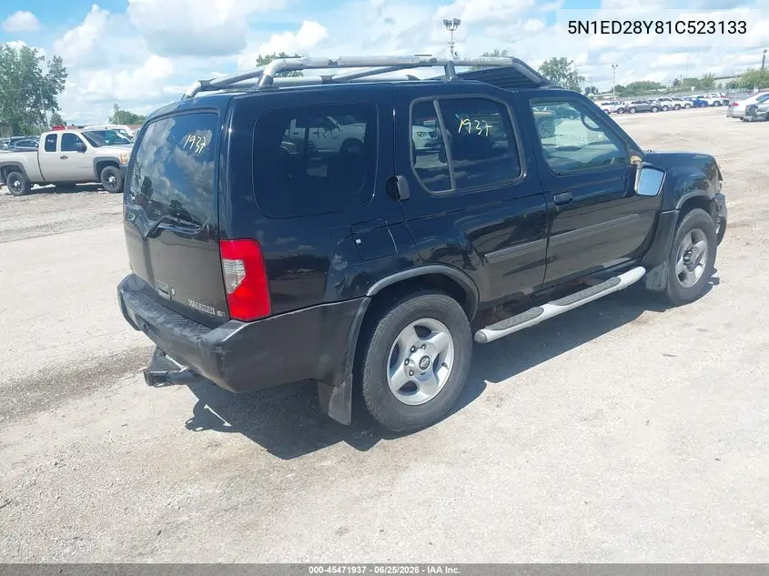 2001 Nissan Xterra Se VIN: 5N1ED28Y81C523133 Lot: 45471937