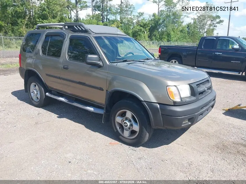 2001 Nissan Xterra Se VIN: 5N1ED28T81C521841 Lot: 45522357