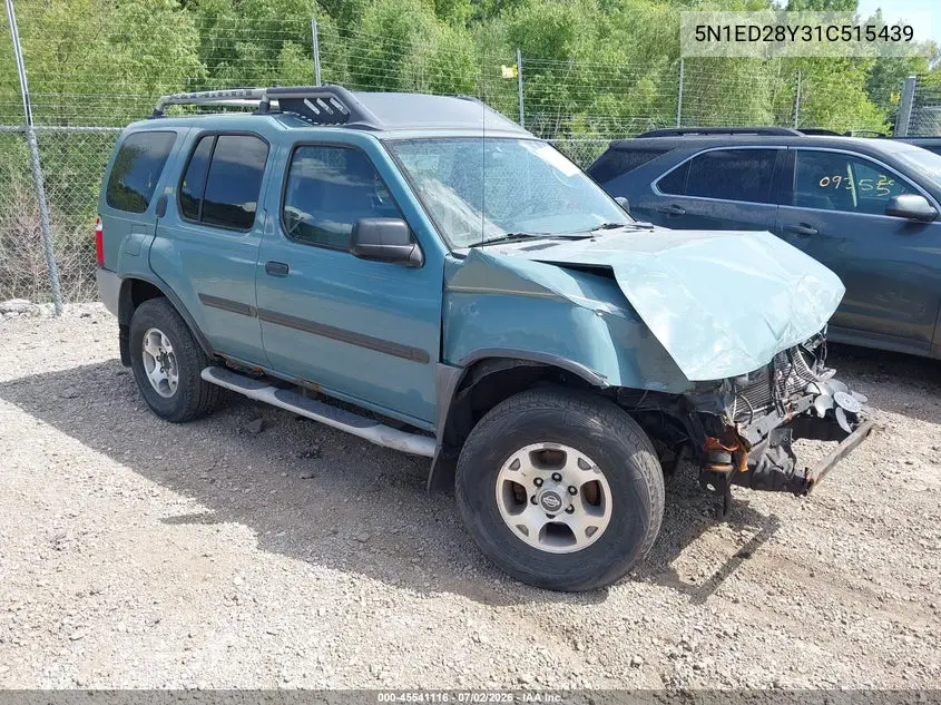 2001 Nissan Xterra Xe VIN: 5N1ED28Y31C515439 Lot: 45541116