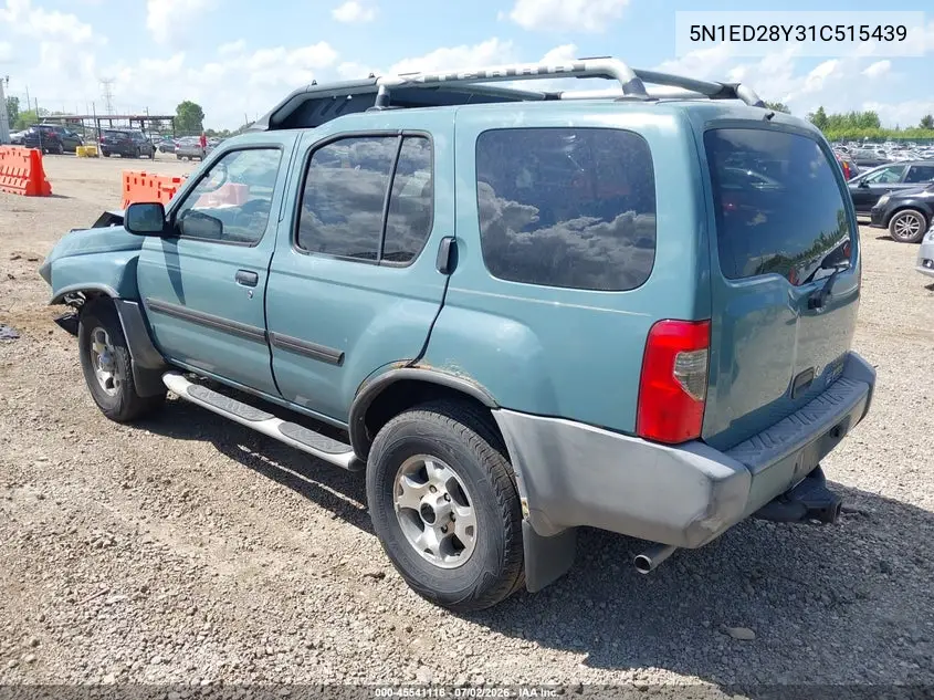 2001 Nissan Xterra Xe VIN: 5N1ED28Y31C515439 Lot: 45541116