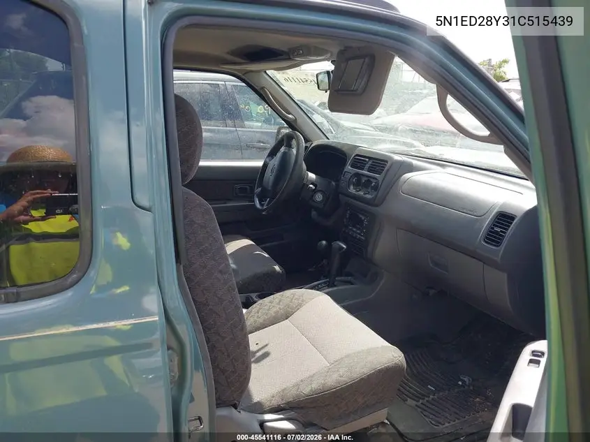 2001 Nissan Xterra Xe VIN: 5N1ED28Y31C515439 Lot: 45541116