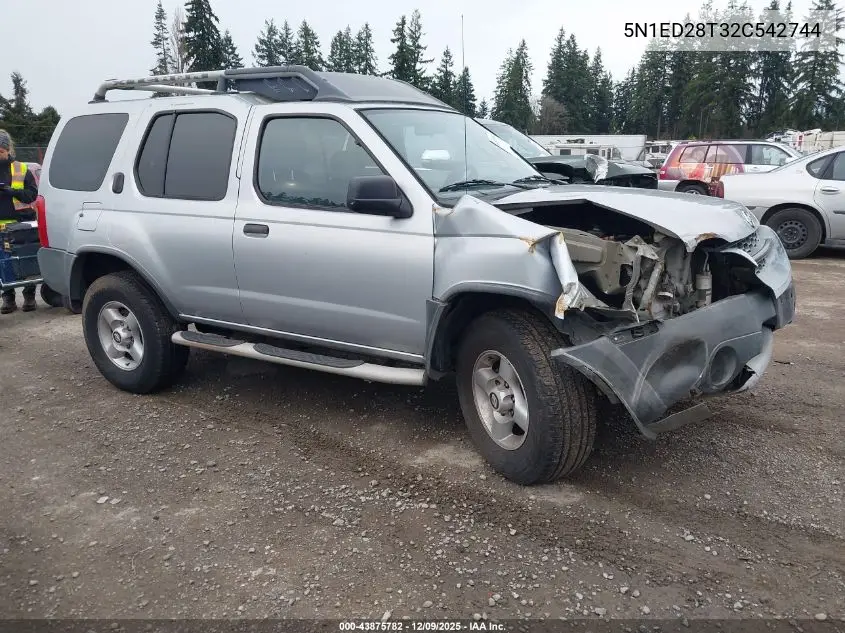 5N1ED28T32C542744 2002 Nissan Xterra Xe