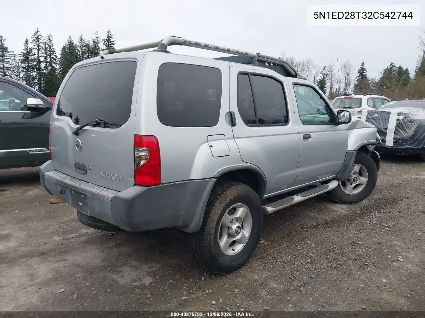 5N1ED28T32C542744 2002 Nissan Xterra Xe