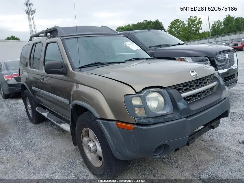 2002 Nissan Xterra Xe VIN: 5N1ED28T62C575186 Lot: 45105061