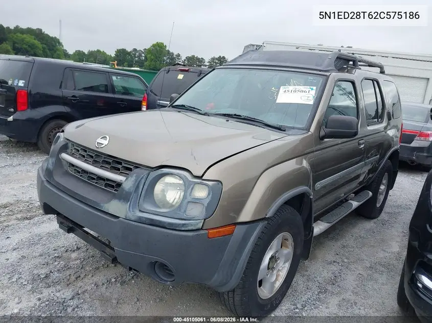 2002 Nissan Xterra Xe VIN: 5N1ED28T62C575186 Lot: 45105061