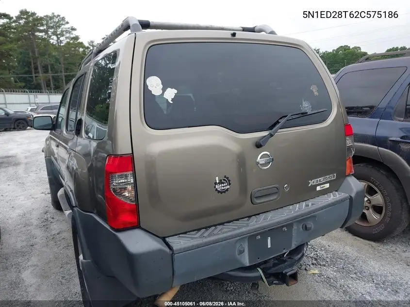 2002 Nissan Xterra Xe VIN: 5N1ED28T62C575186 Lot: 45105061
