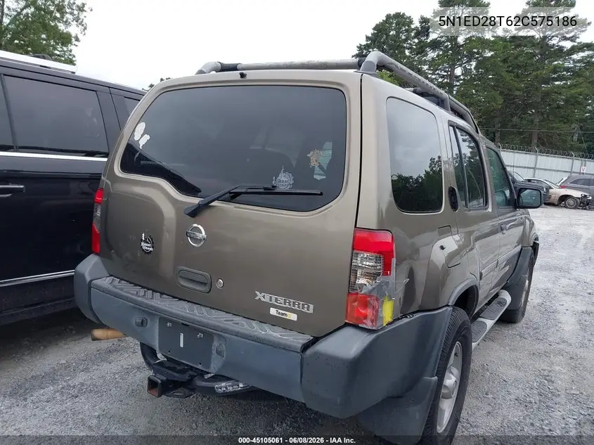 2002 Nissan Xterra Xe VIN: 5N1ED28T62C575186 Lot: 45105061