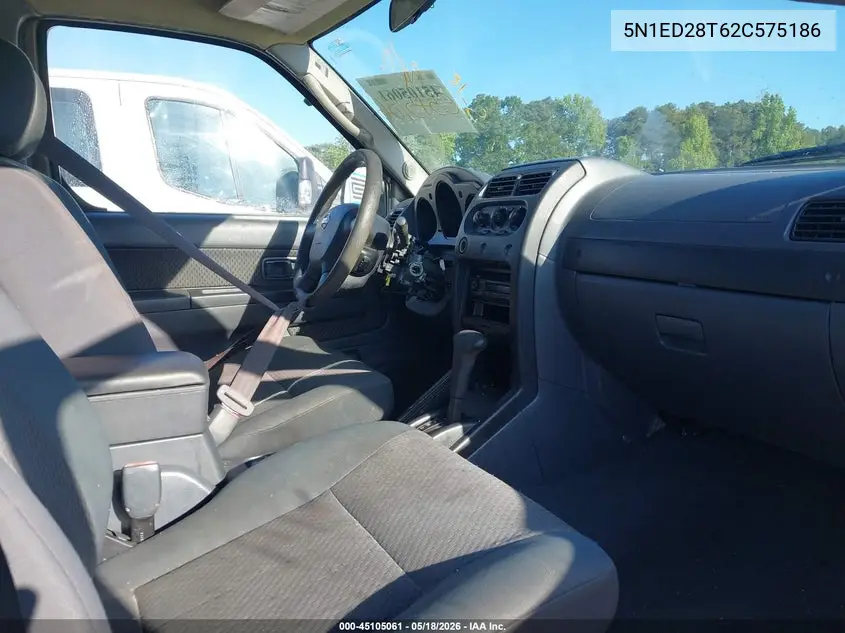 2002 Nissan Xterra Xe VIN: 5N1ED28T62C575186 Lot: 45105061