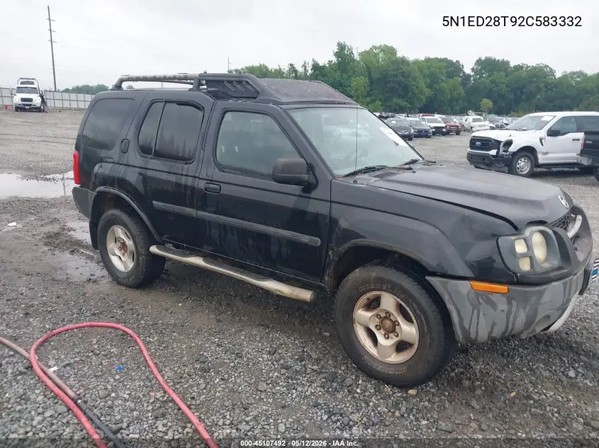 5N1ED28T92C583332 2002 Nissan Xterra Xe