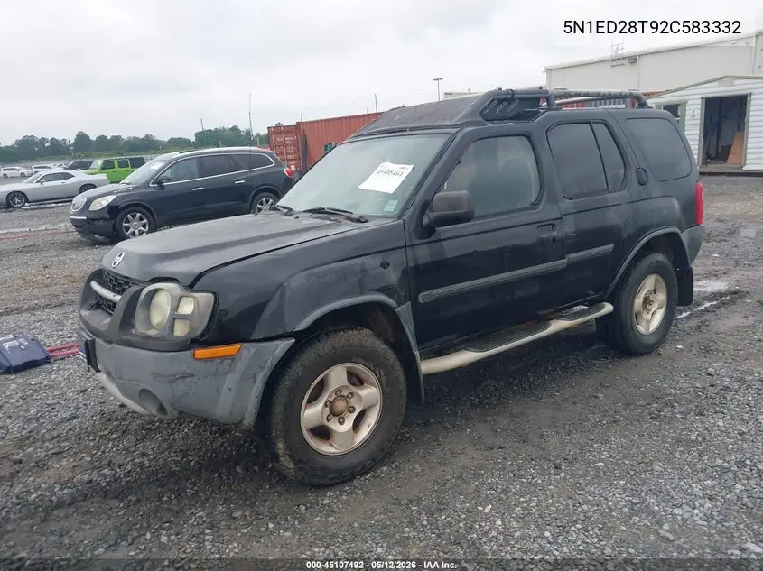 5N1ED28T92C583332 2002 Nissan Xterra Xe